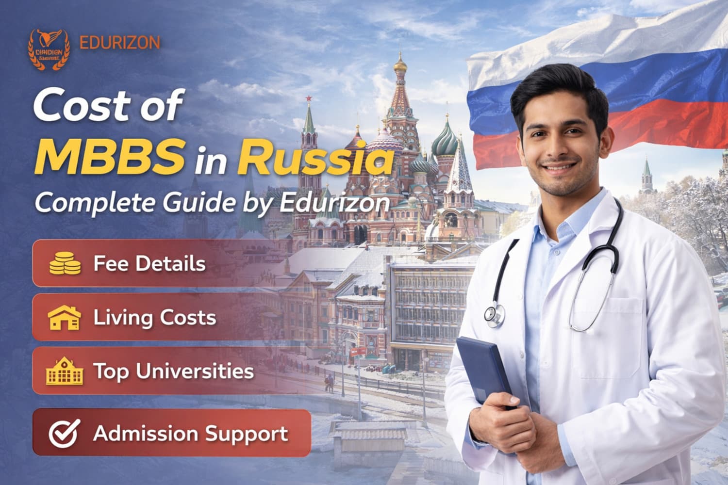 Cost of MBBS in Russia – Complete Guide by Edurizon